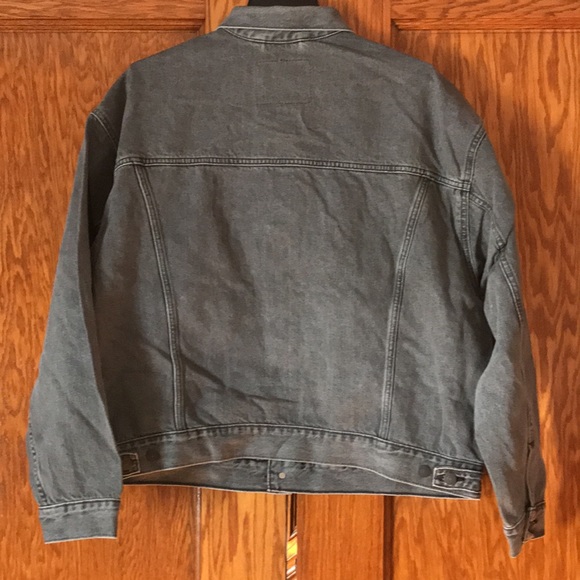 Levi’s Trucker Jean Jacket Grey Cottonized Hemp NWT - Picture 6 of 10